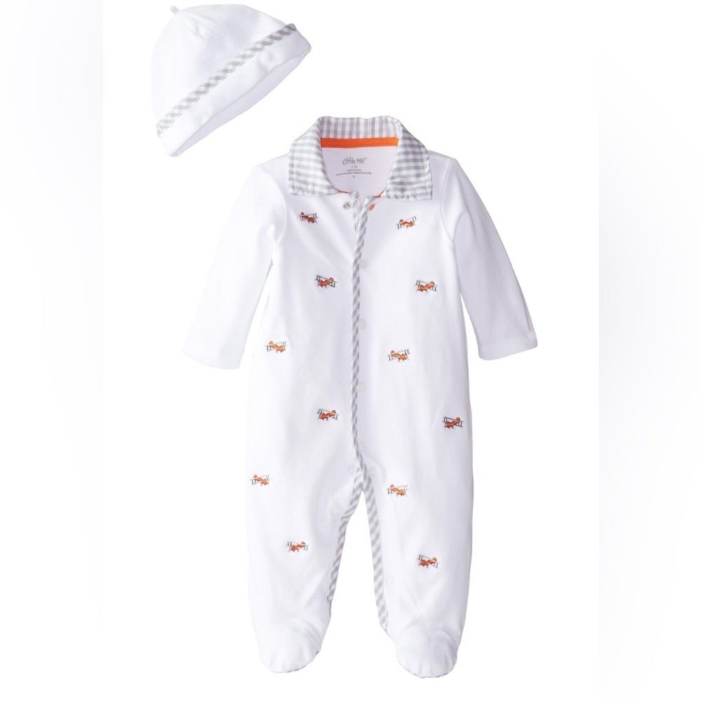 NWT Little Me Retro flyer baby pajamas 6m
